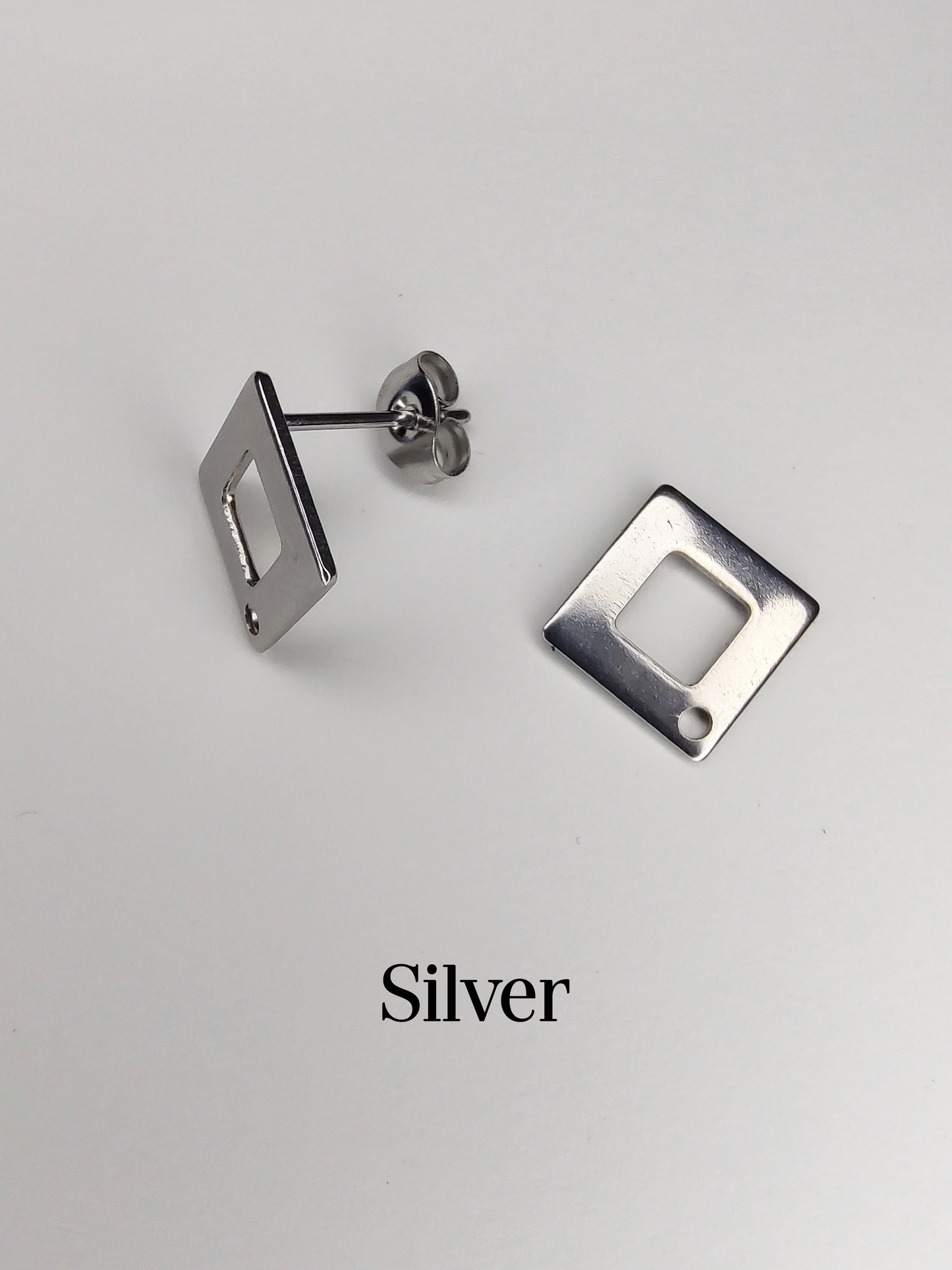 Pearl Square Earrings - Scarabaeus Green