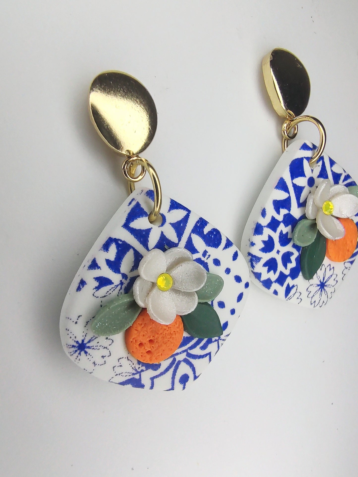 Aphrodite Orange Earrings