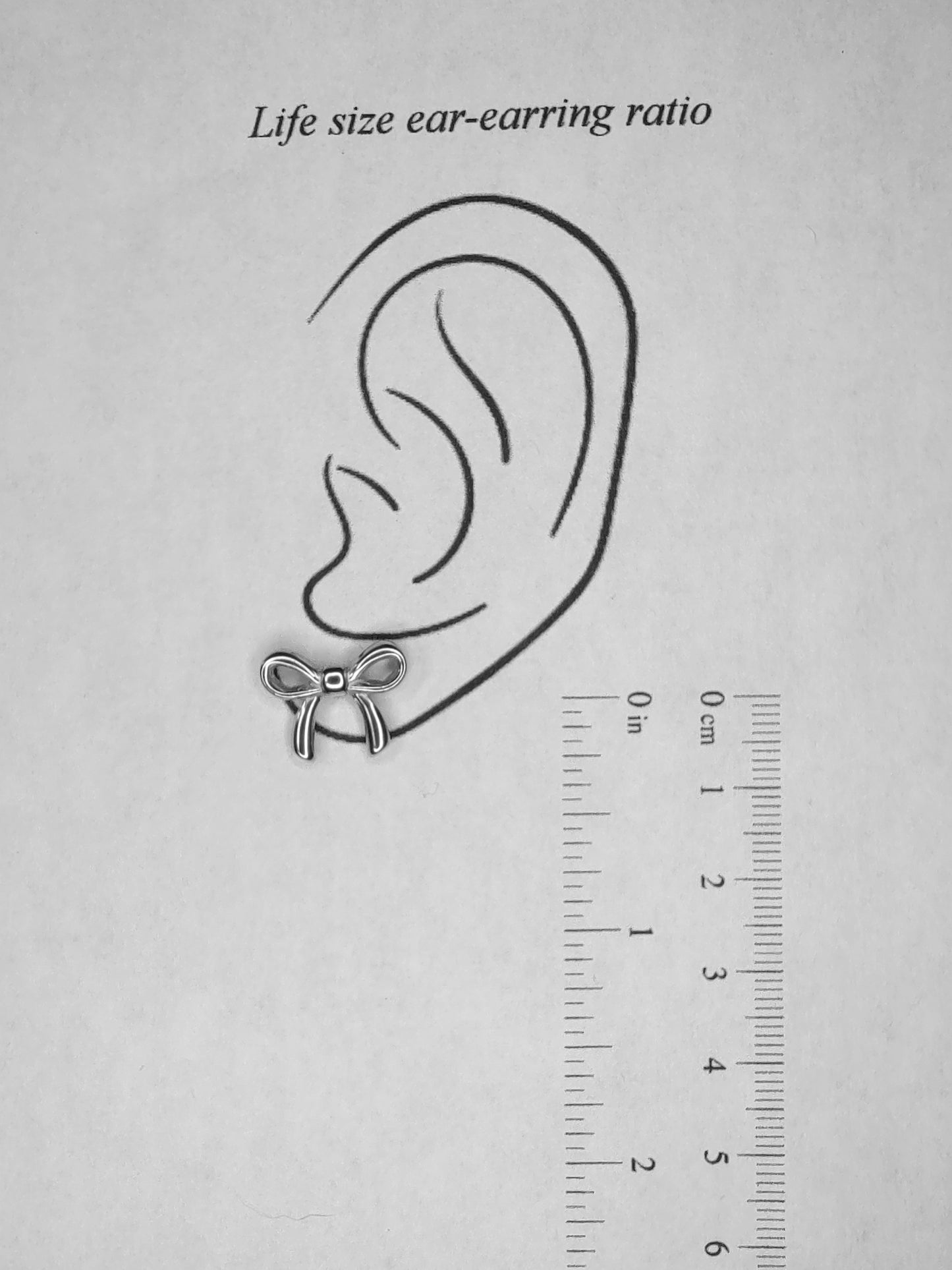 Bowknot Stud Earrings - Silver