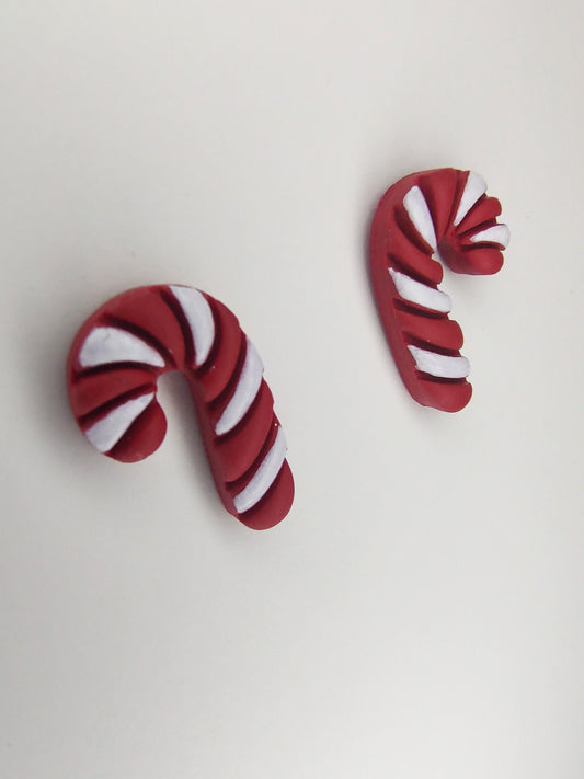 Candy Cane Stud Earrings