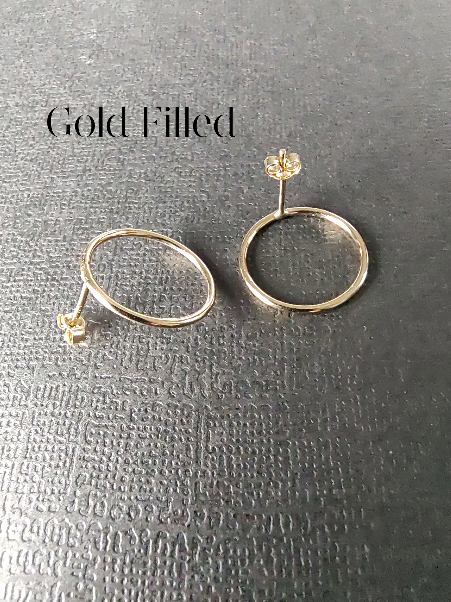 Iridescent Butterfly Round Earrings