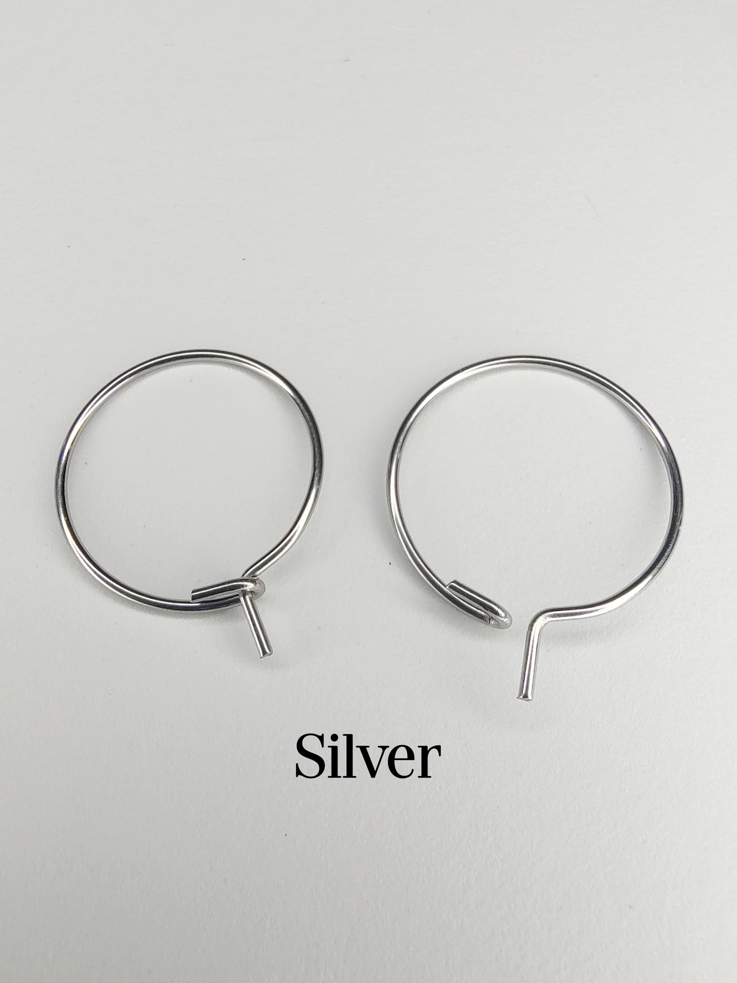 Poinsettia Hoop Earrings