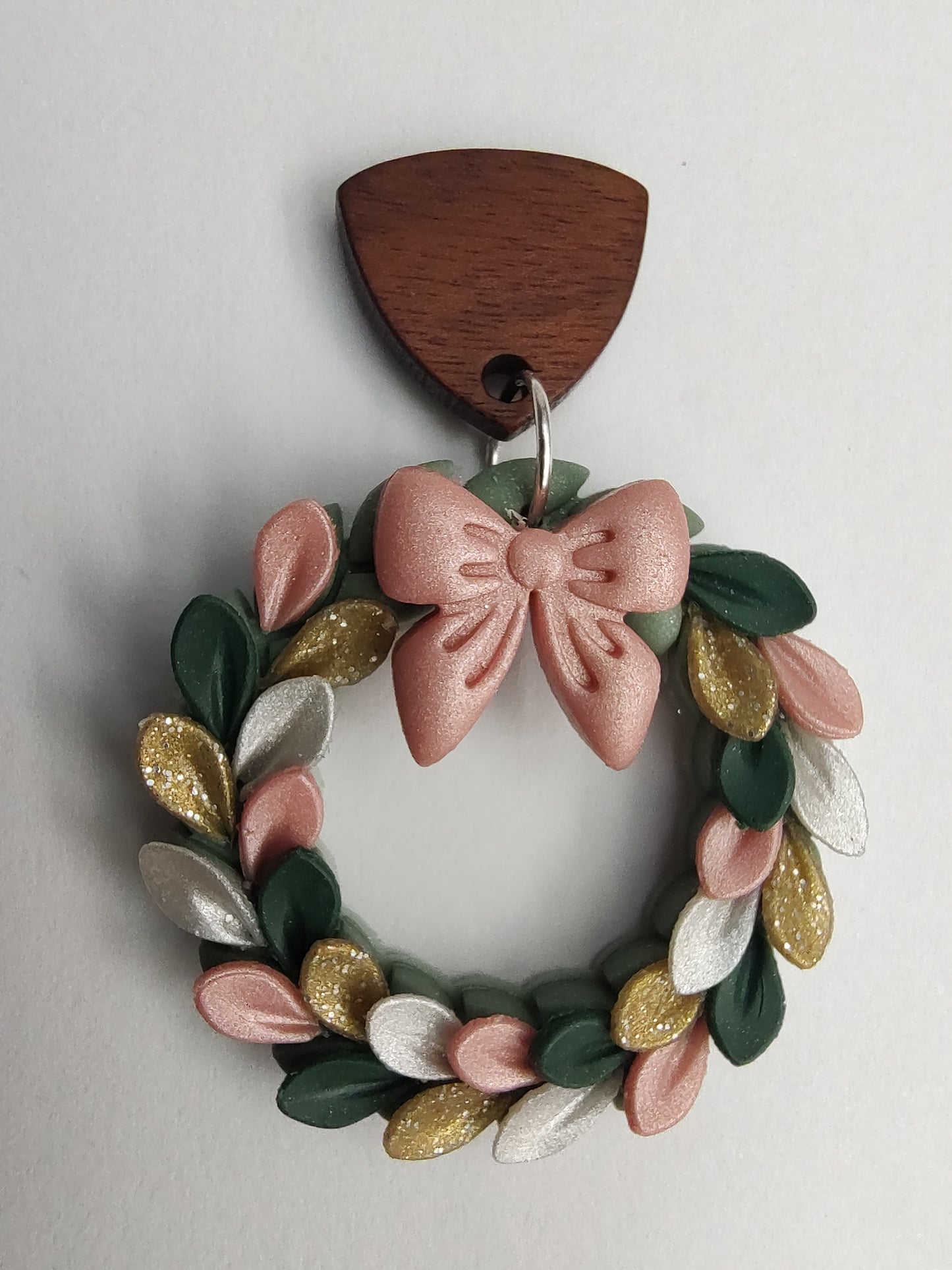 Wreath Earrings - Pink