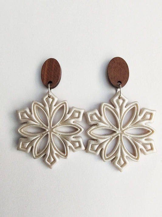 Snowflake Dangle Earrings