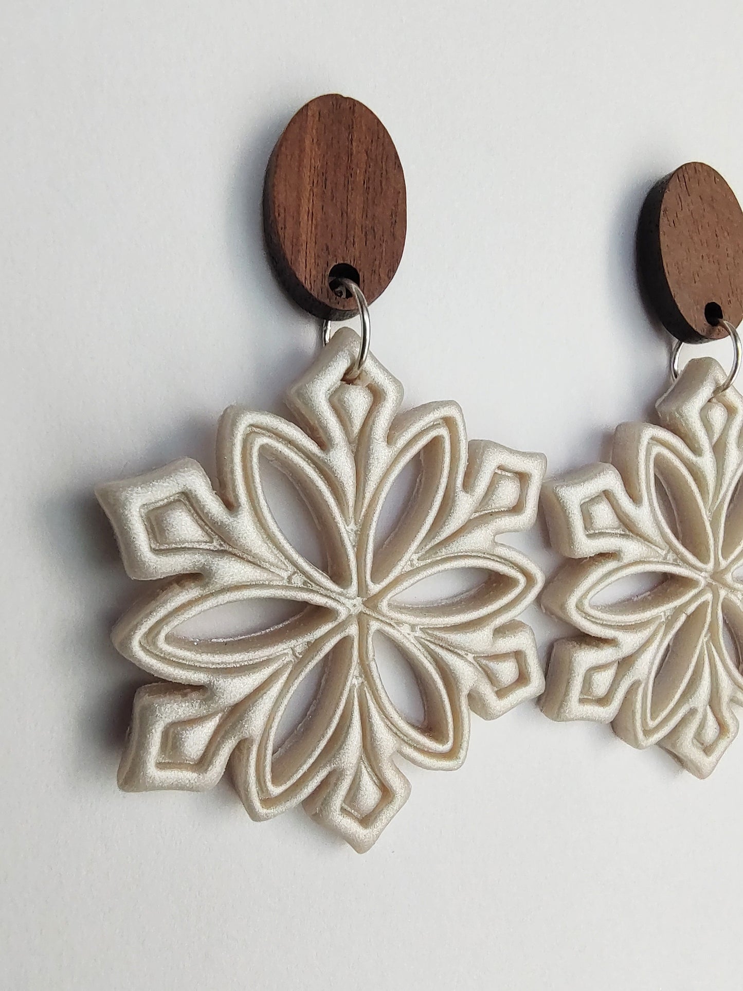 Snowflake Dangle Earrings