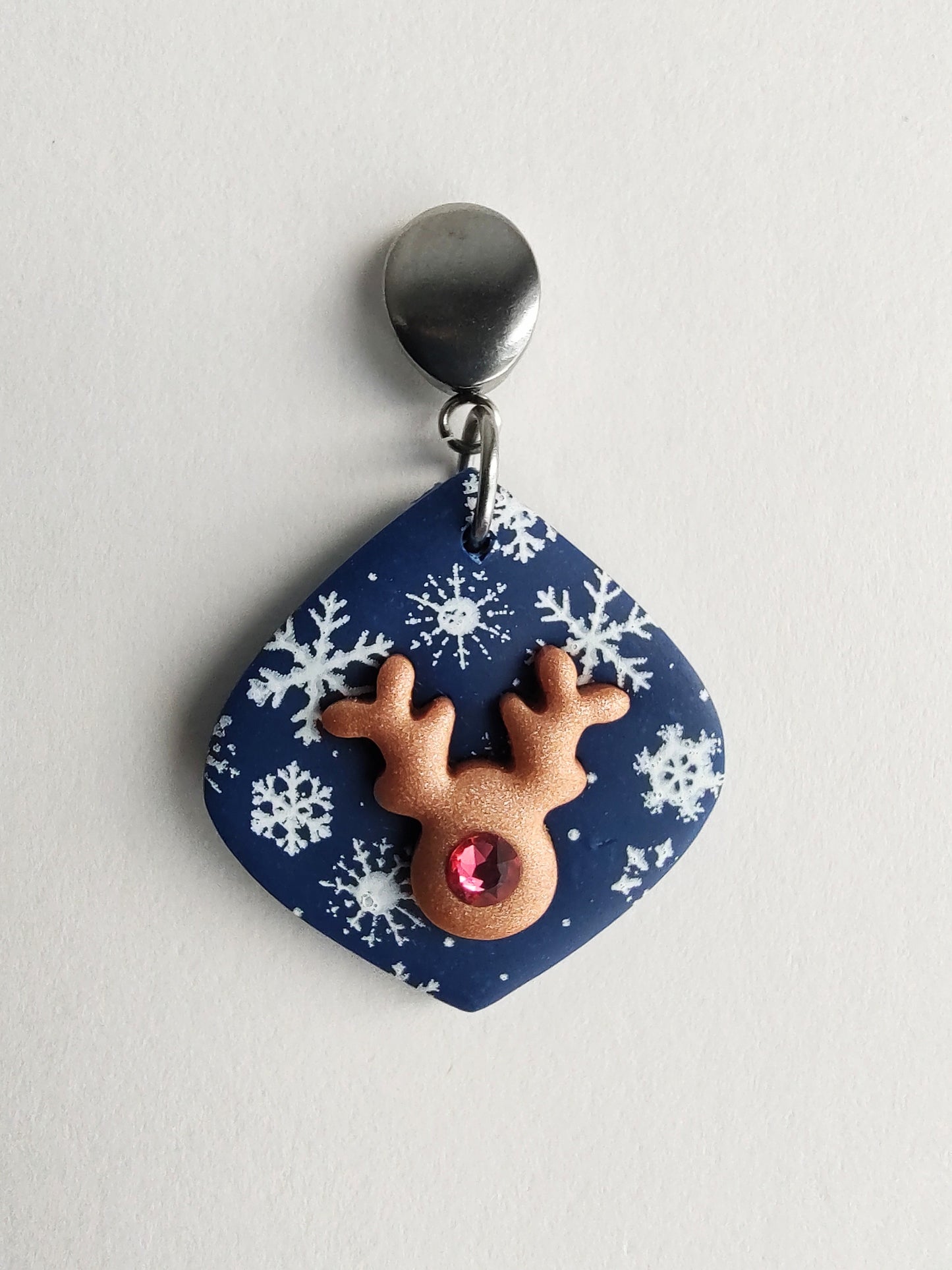 Reindeer Earrings - Snowflakes