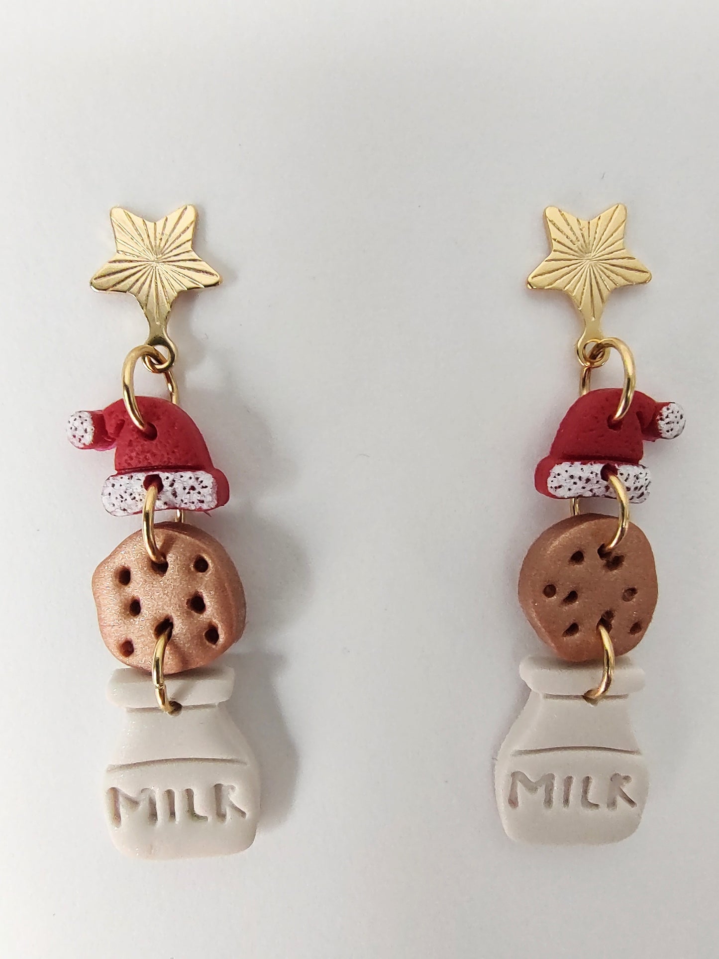 Santa's Milk & Cookie Earrings