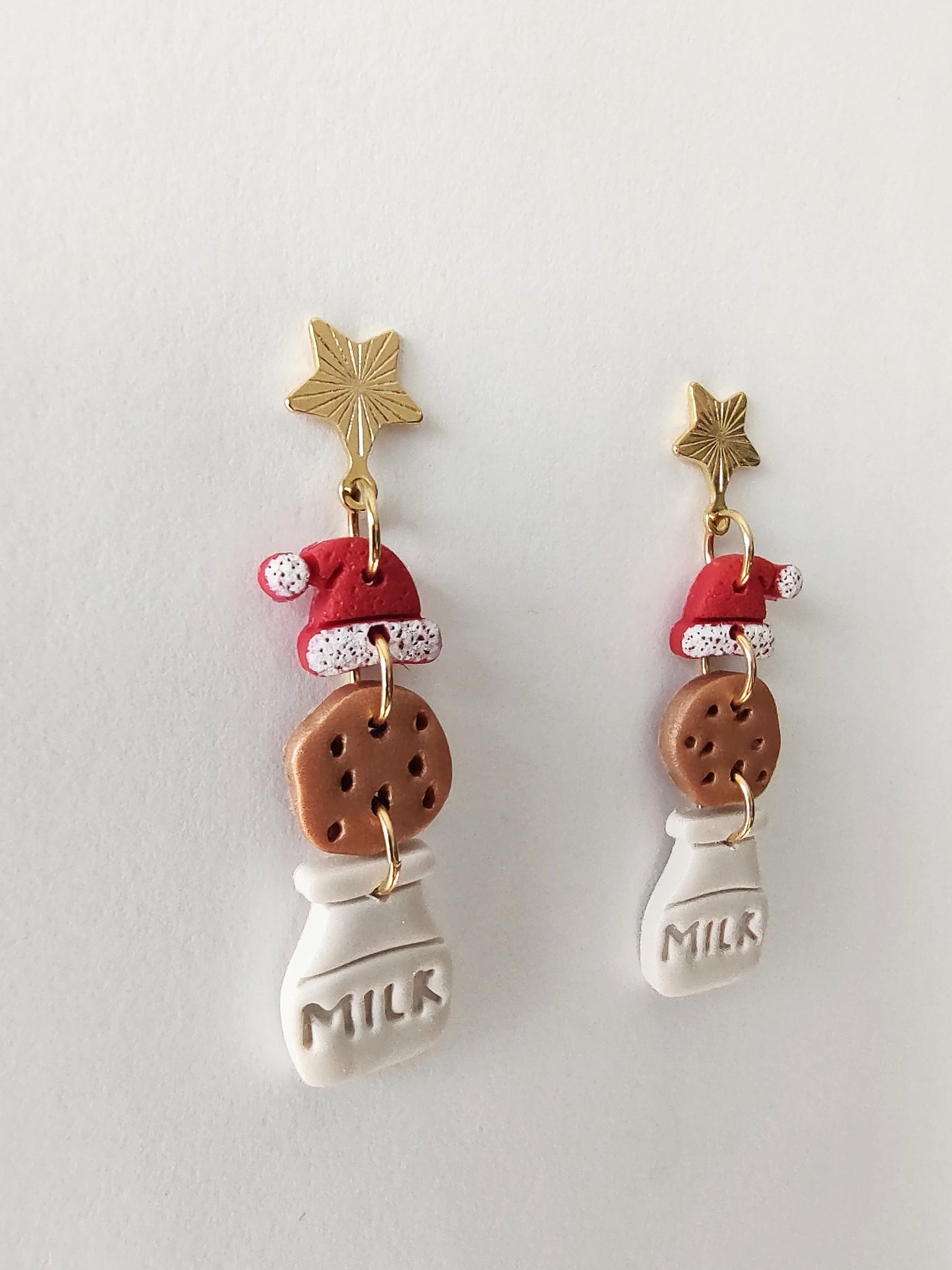 Santa's Milk & Cookie Earrings