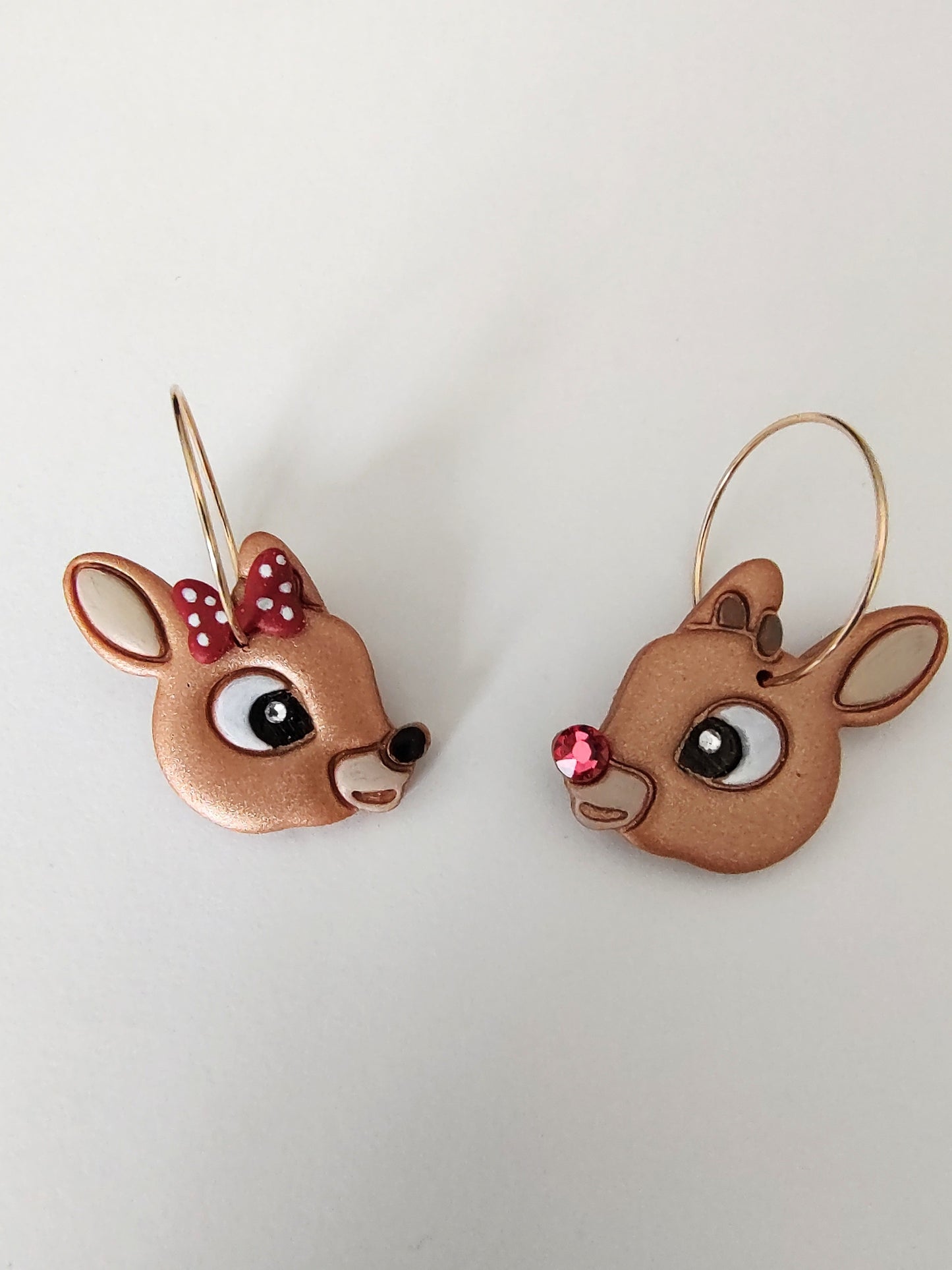 Reindeer Hoop Earrings