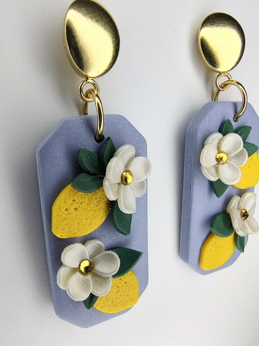 Emery Earrings - Lemon