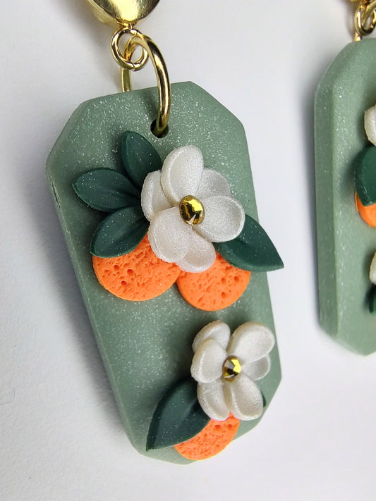 Emery Earrings - Orange