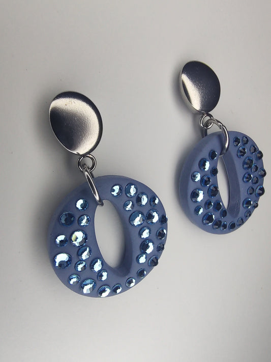 Elena Earrings - Blue