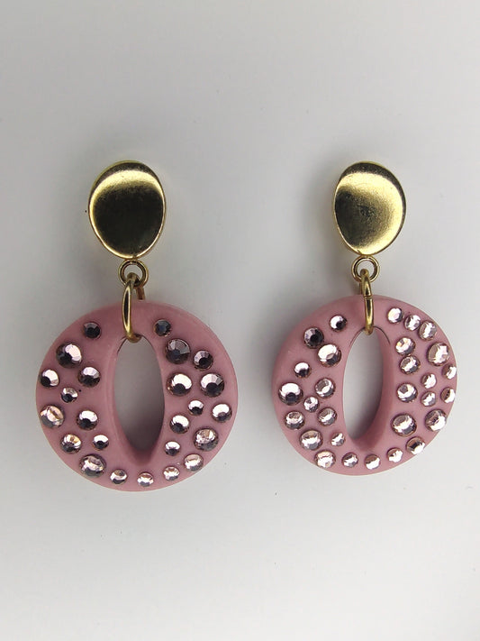 Elena Earrings - Pink