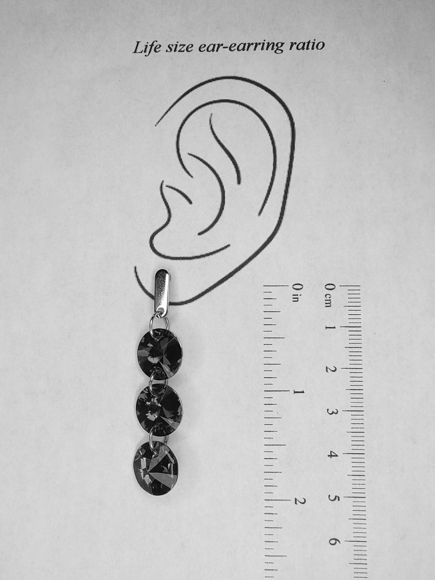 Julietta Crystal Earrings - Violet Blue