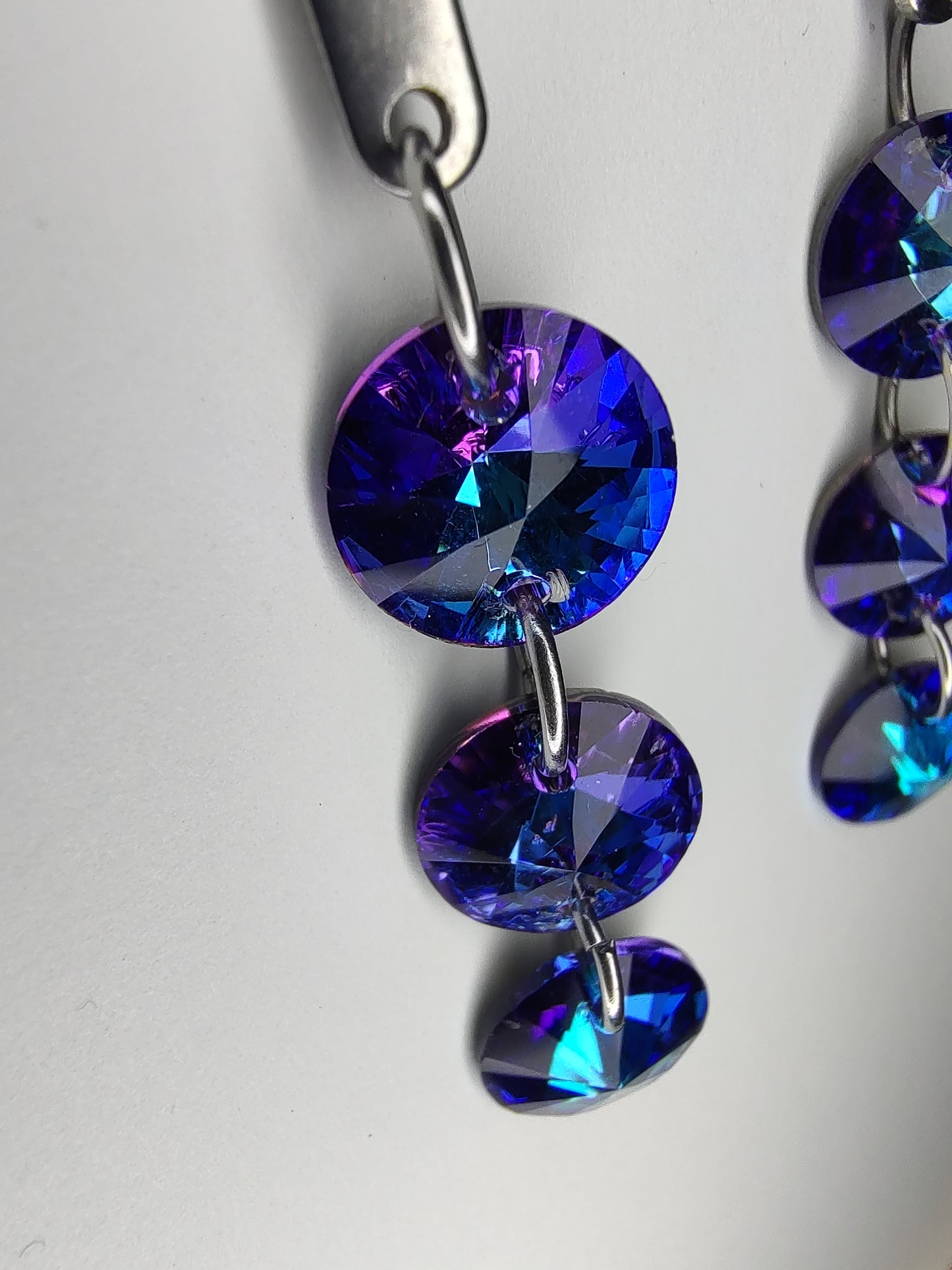 Julietta Crystal Earrings - Bermuda Blue