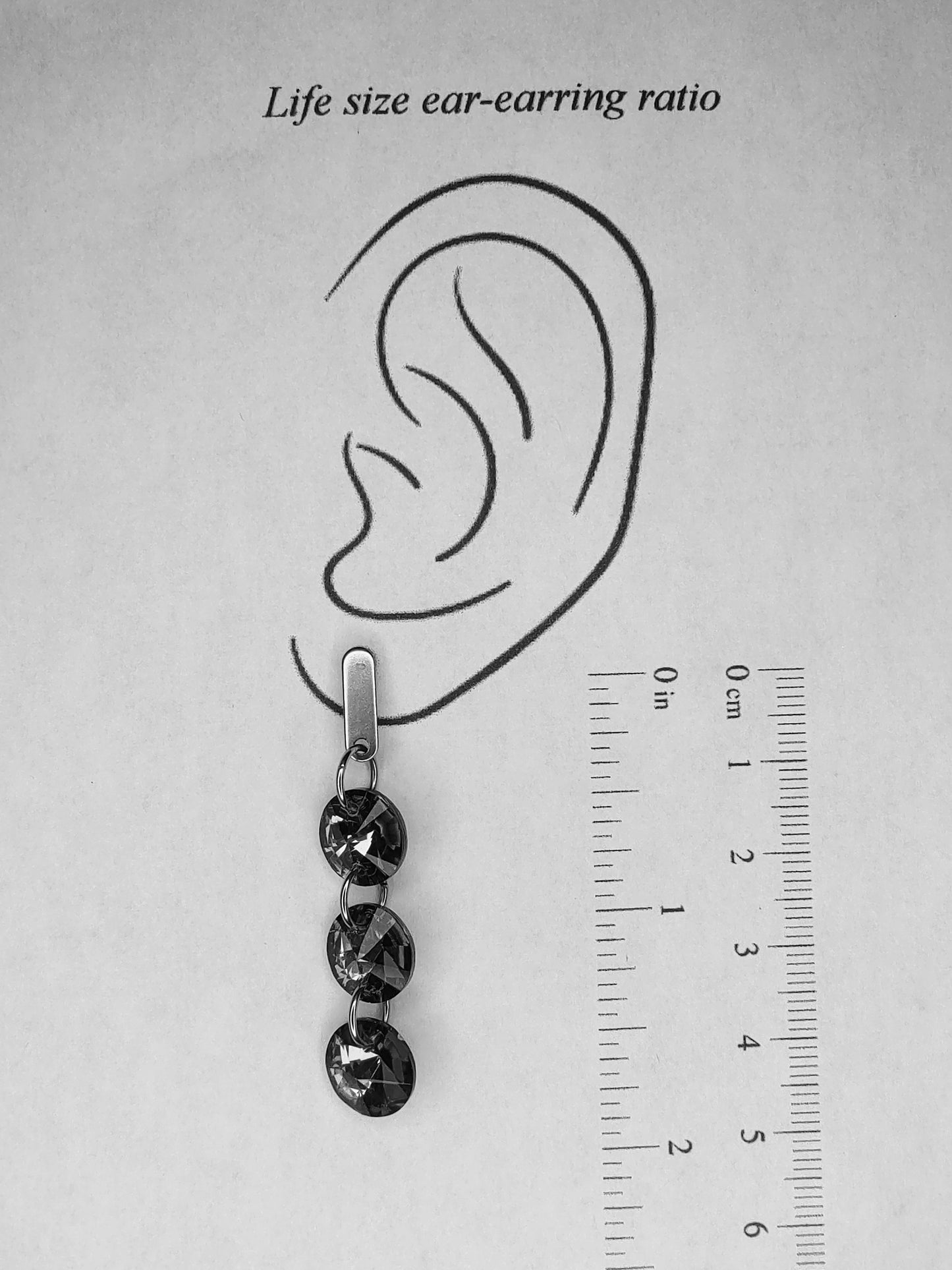 Julietta Crystal Earrings - Bermuda Blue