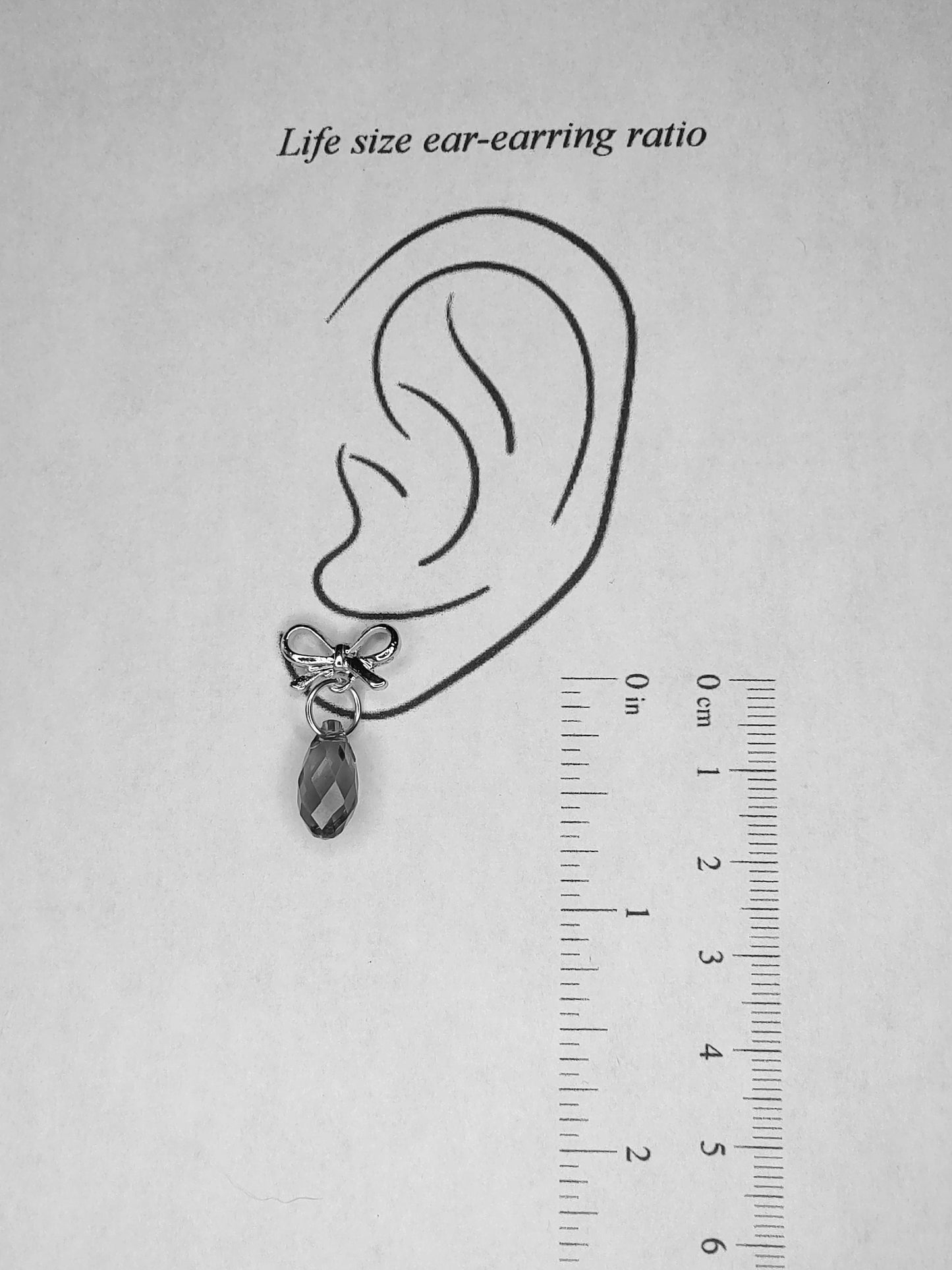 Bow Crystal Earrings - Chrysolite Opal