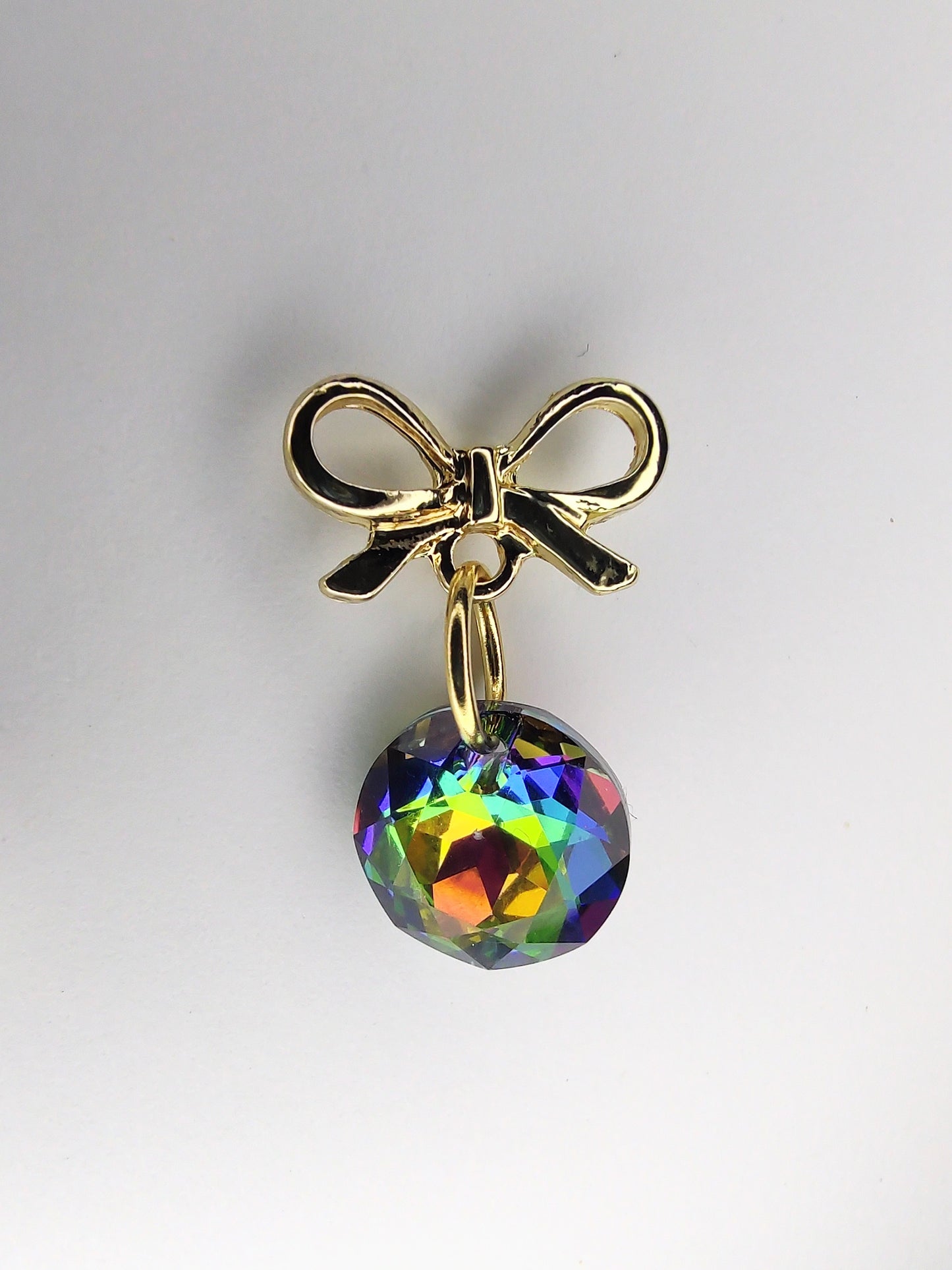 Bow Crystal Earrings - Vitrail Medium