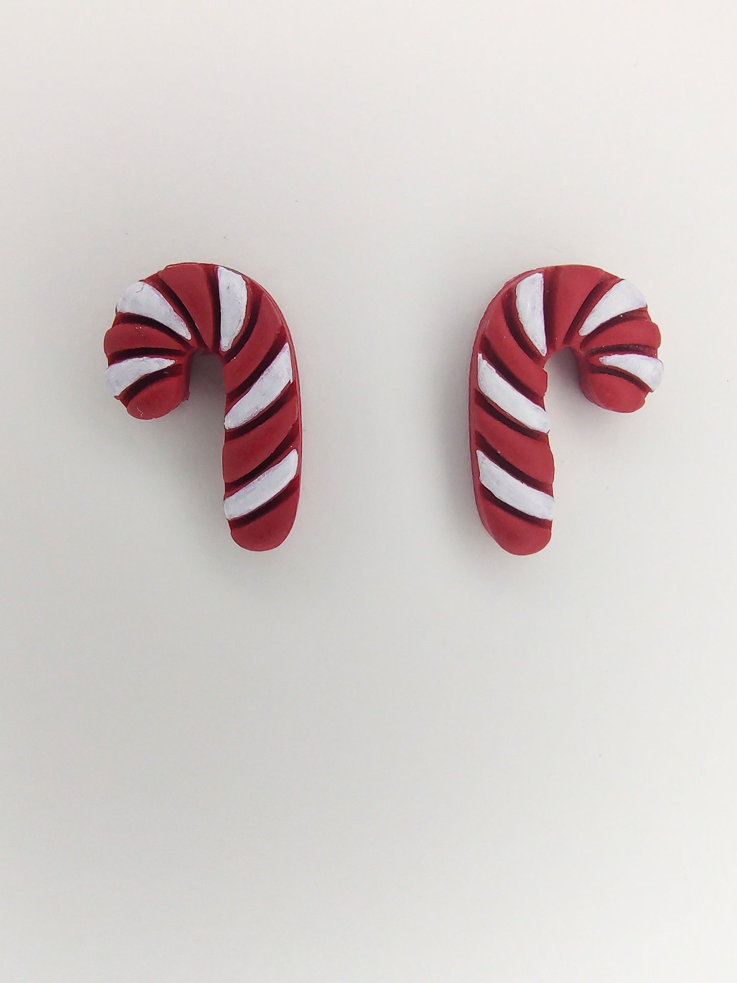 Candy Cane Stud Earrings