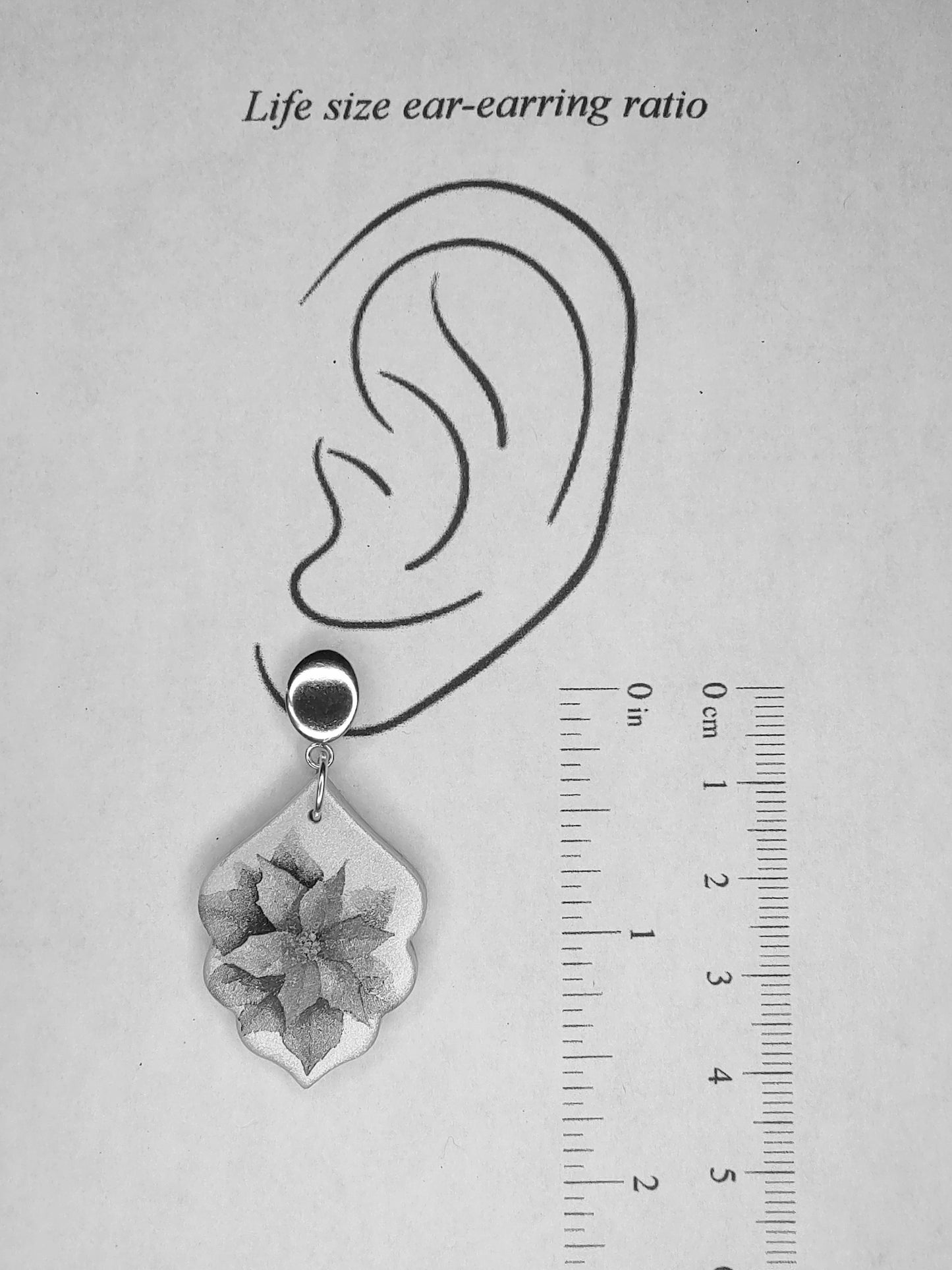 Poinsettia Dangle Earrings