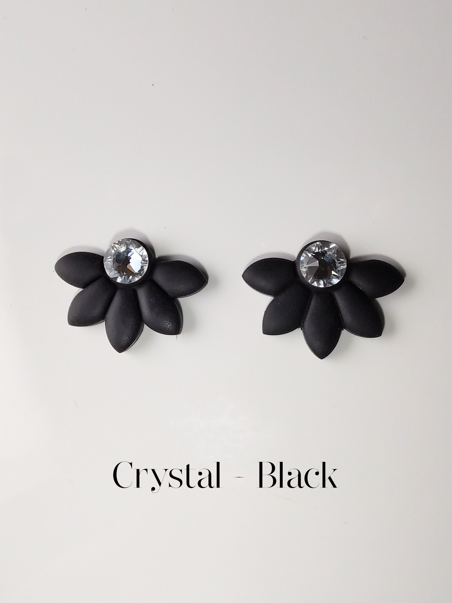 Half Flower Stud Earrings