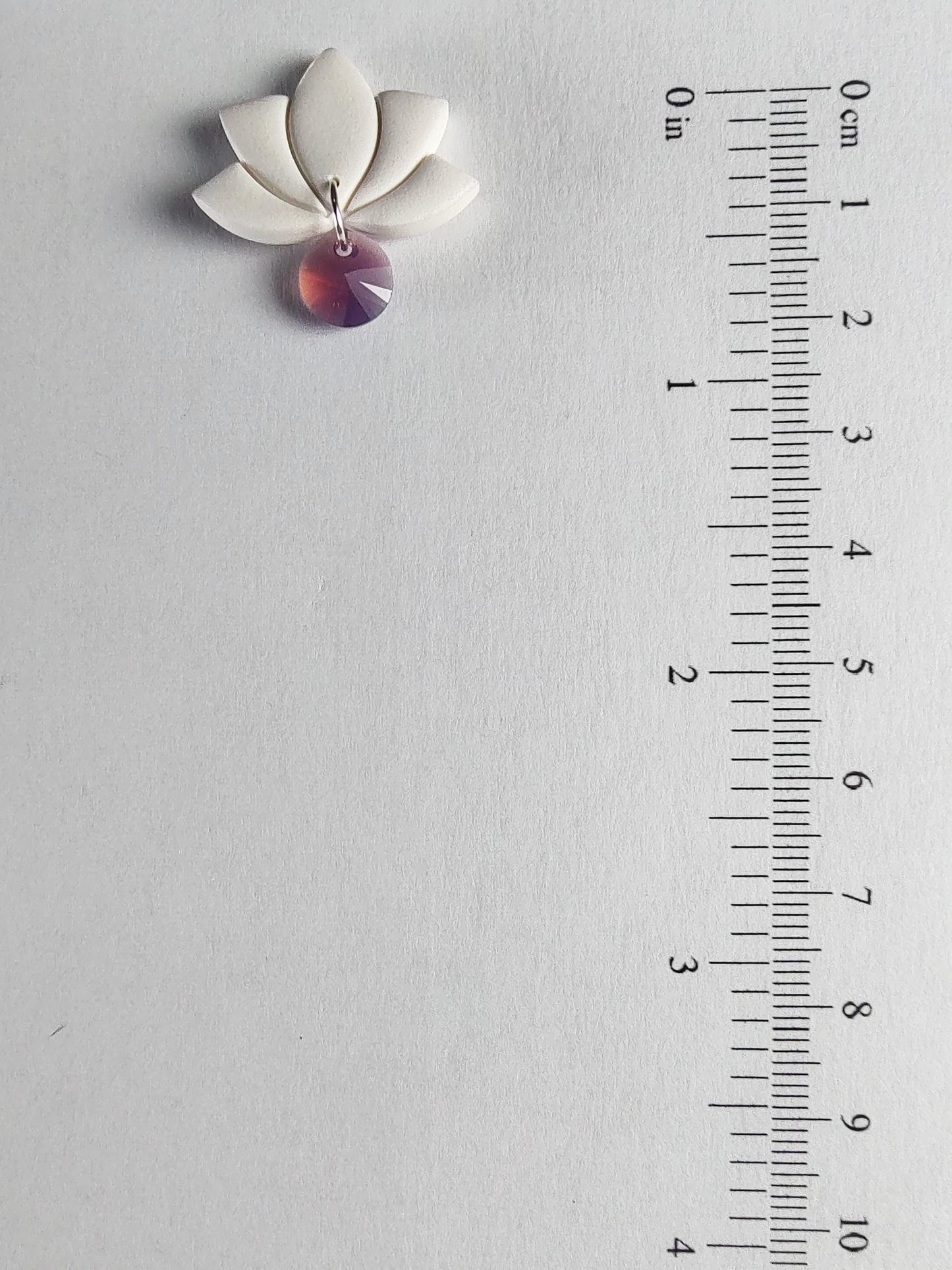 Cyclamen Opal Lotus Earrings