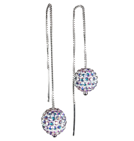 Pave Ball AB Earrings