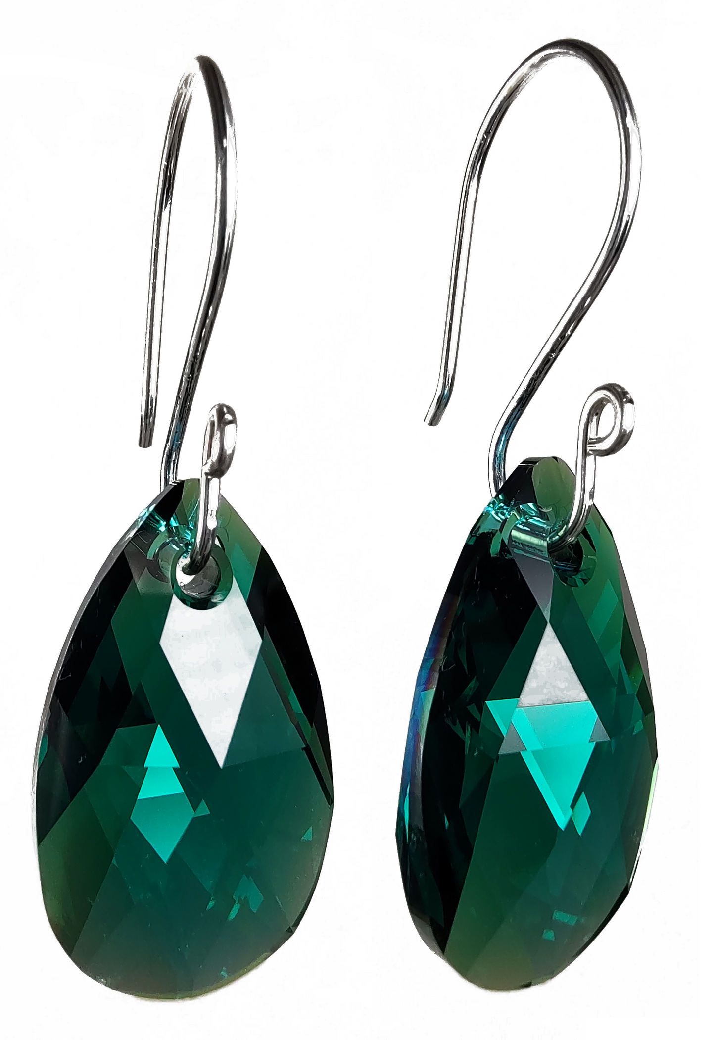 Pear Emerald Earrings