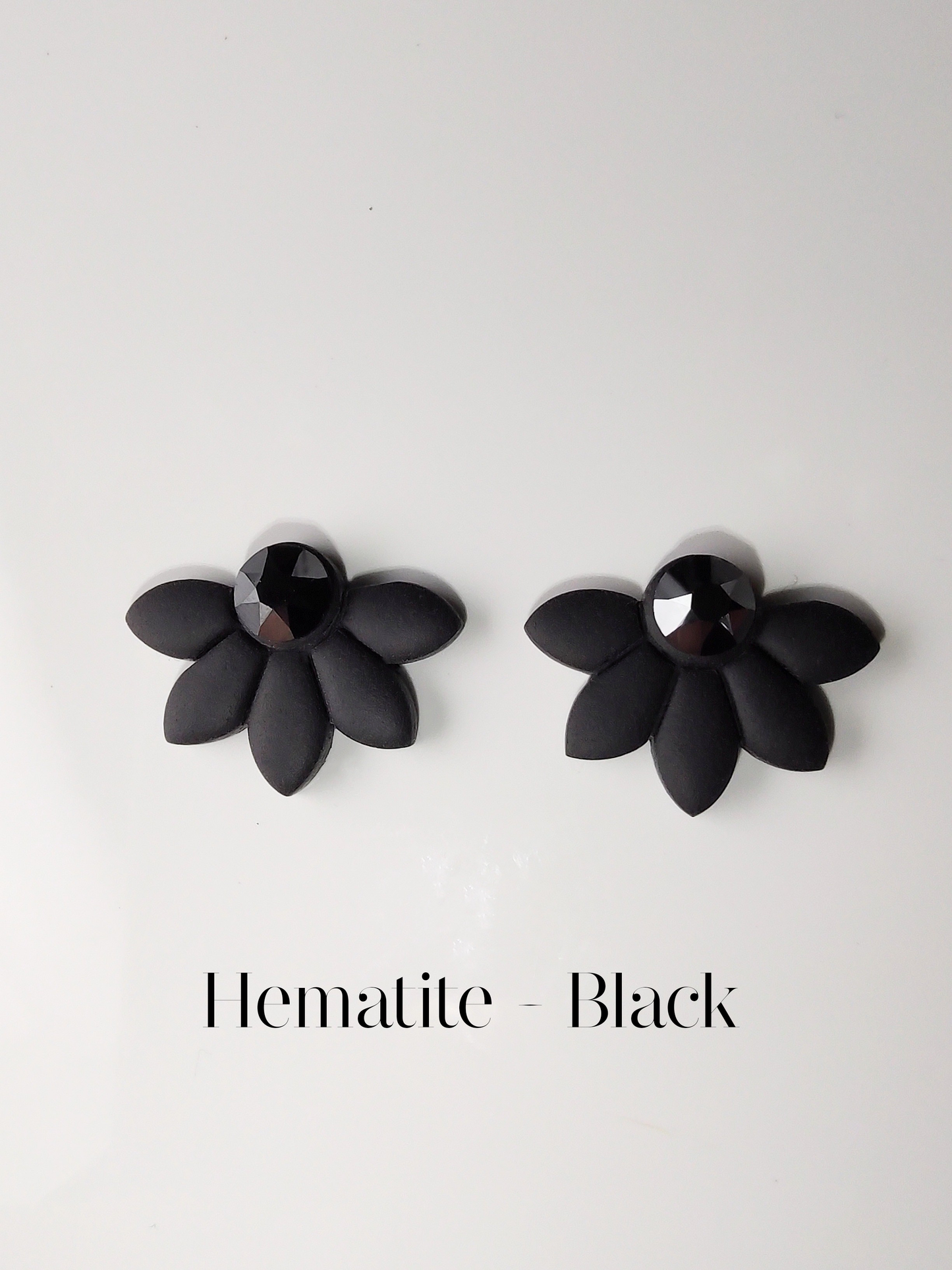 Half Flower Stud Earrings