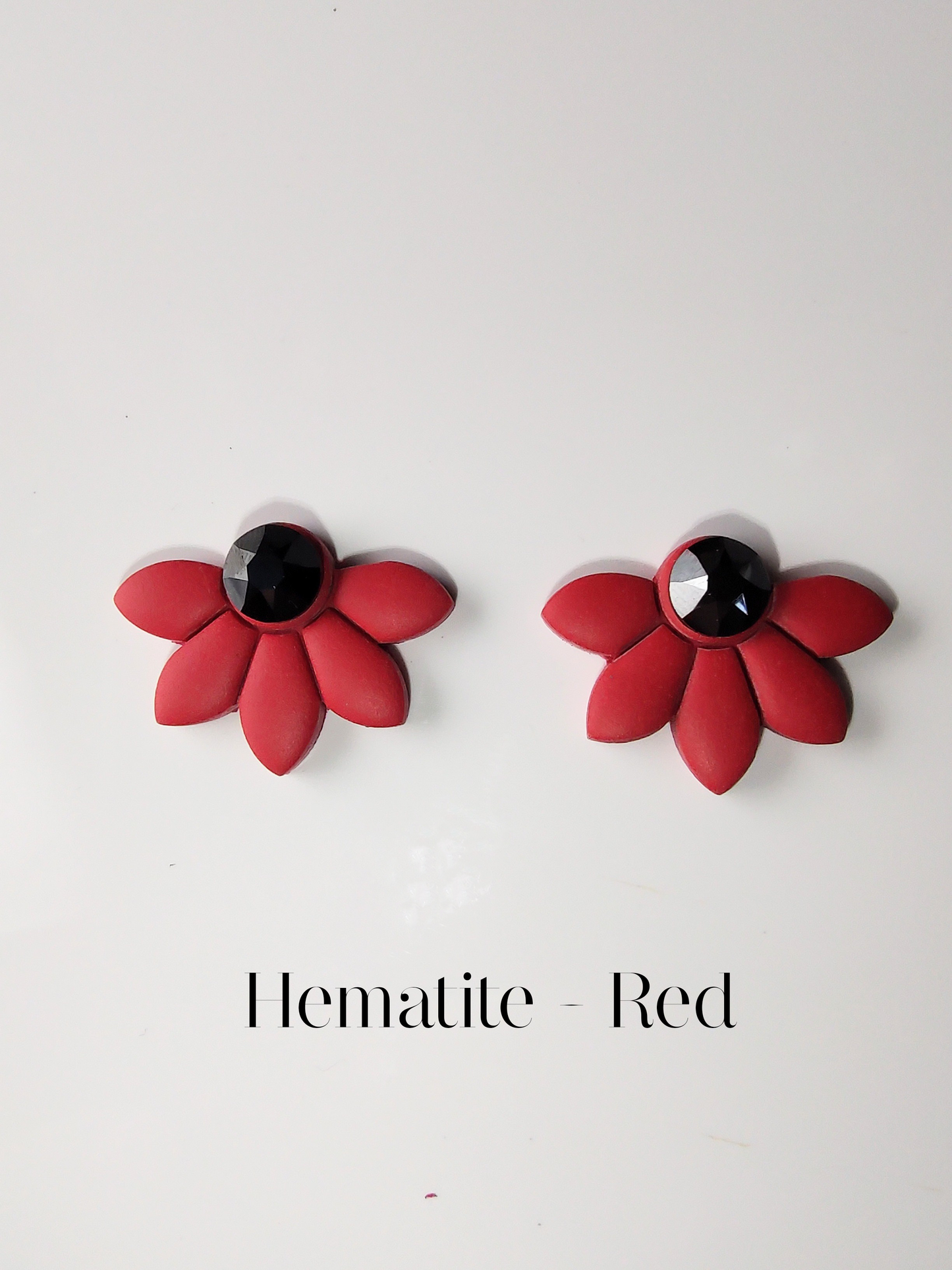 Half Flower Stud Earrings