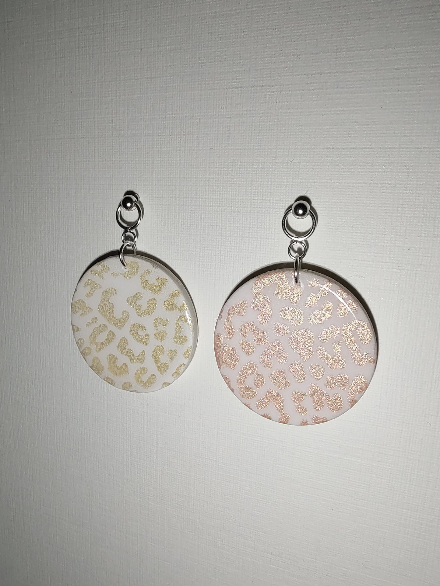 Reversible Gold & Rose Gold Cheetah Print Earrings