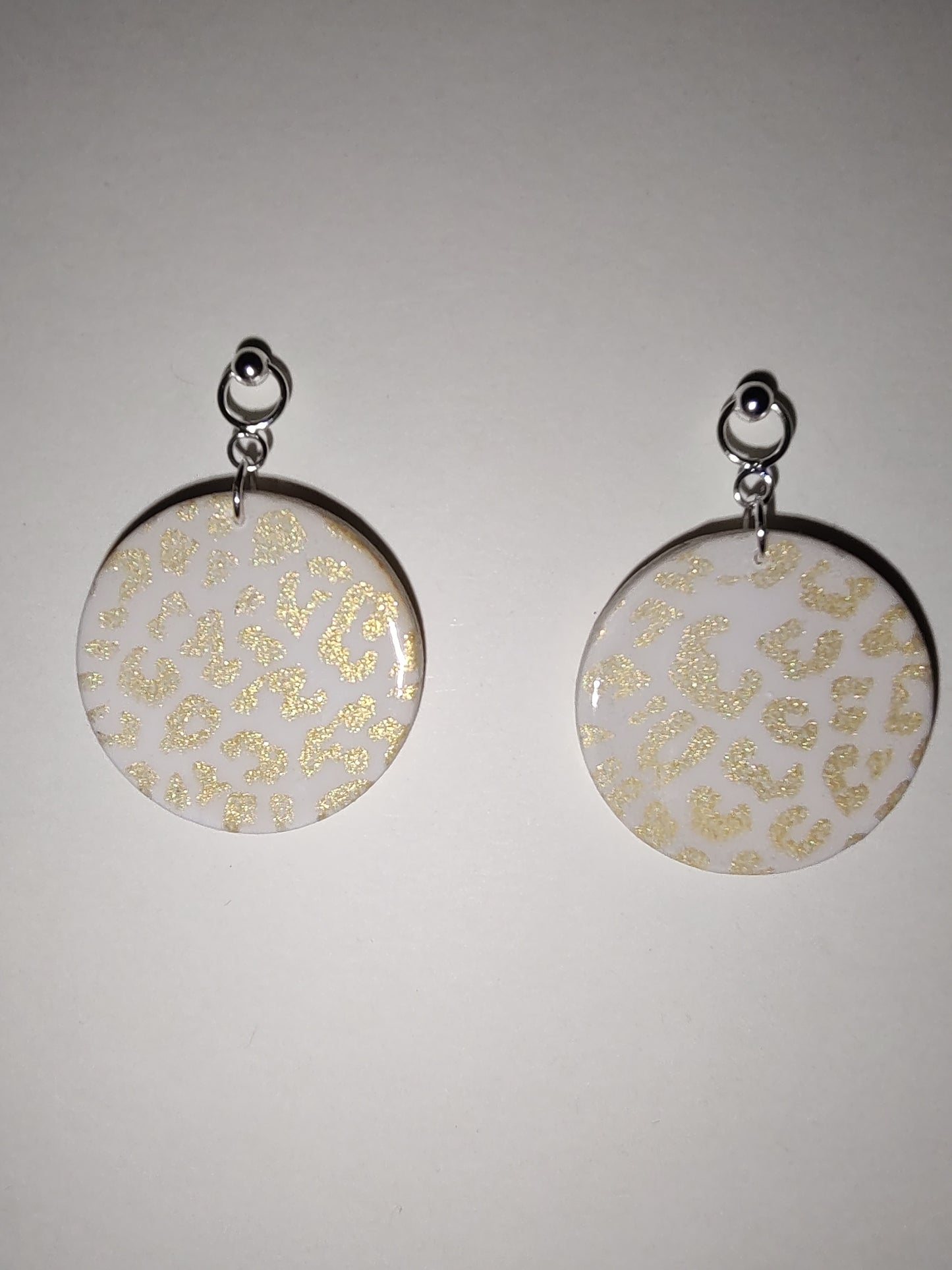 Reversible Gold & Rose Gold Cheetah Print Earrings