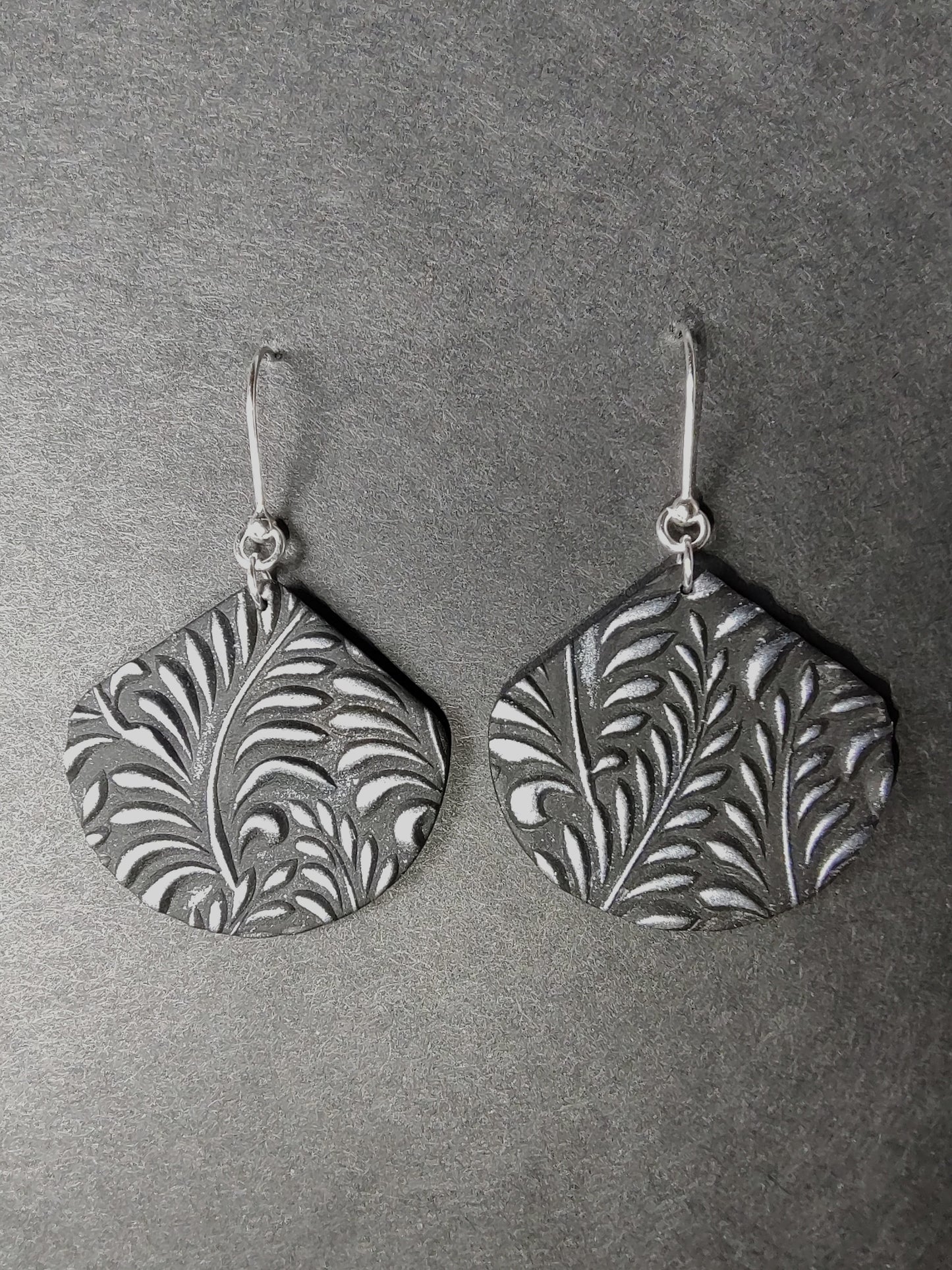 Black Fern Earrings