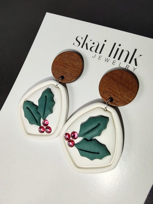 Holly Leaf Earrings