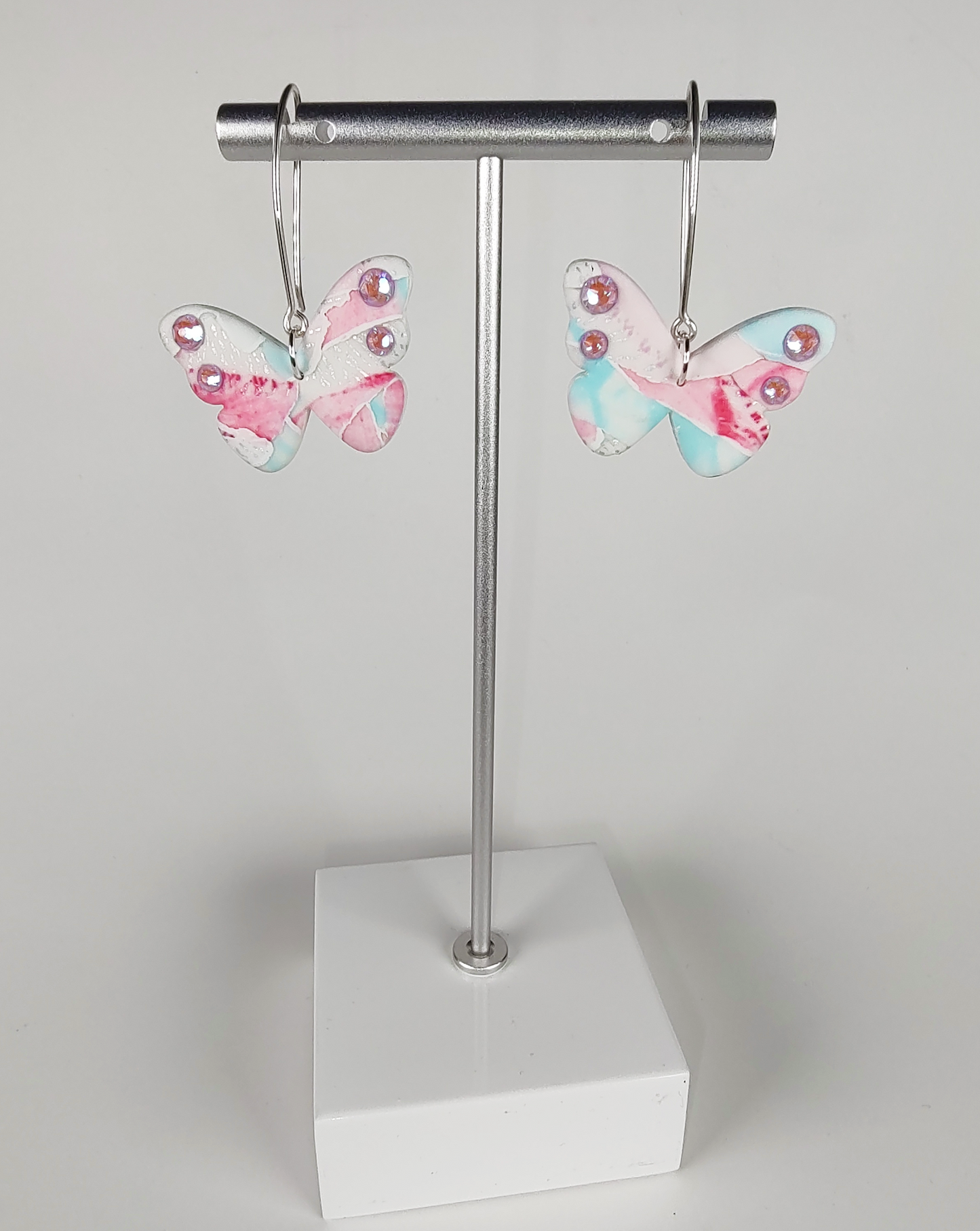 Fuchsia Butterfly Earrings