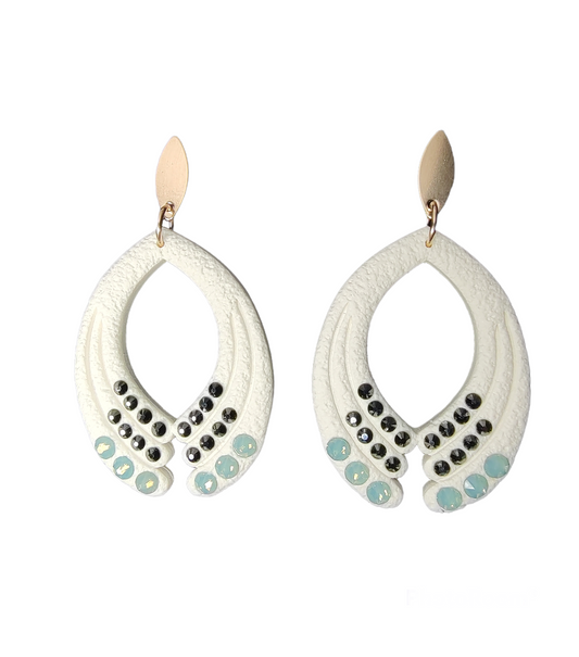 Pacific Opal Fan Earrings