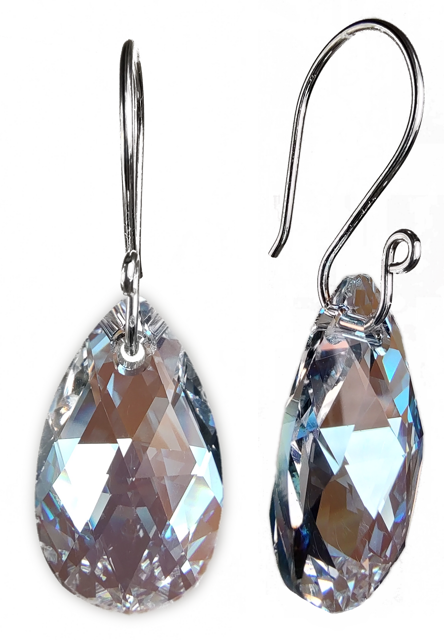 Pear Crystal Earrings