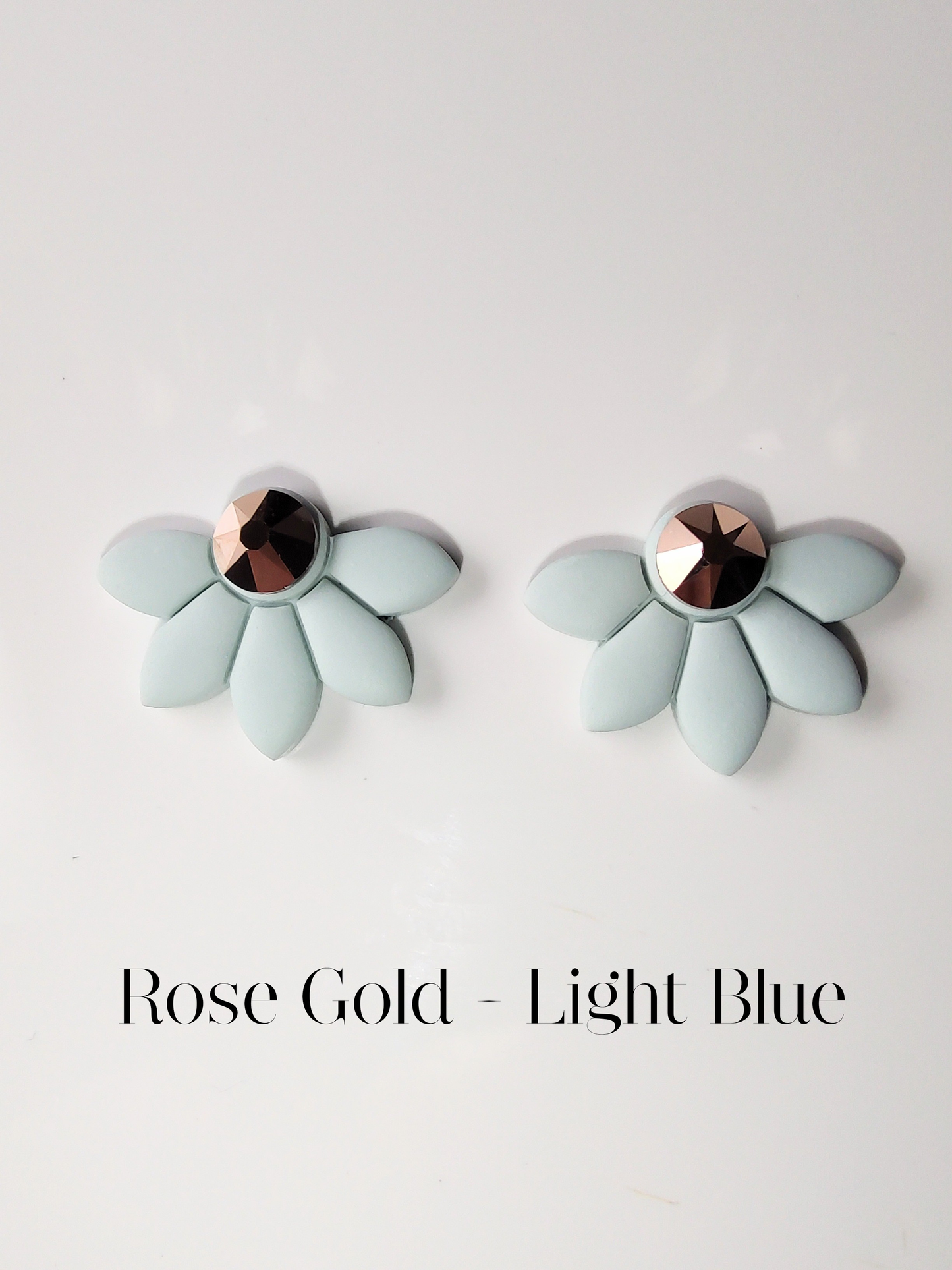 Half Flower Stud Earrings