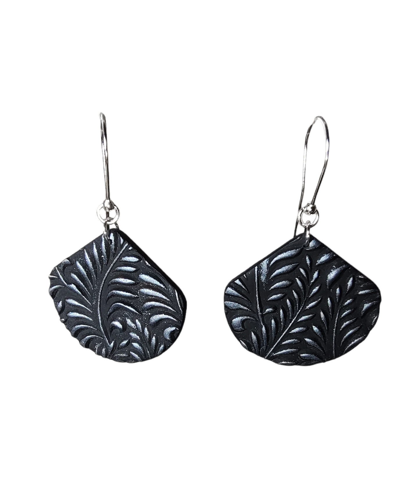 Black Fern Earrings