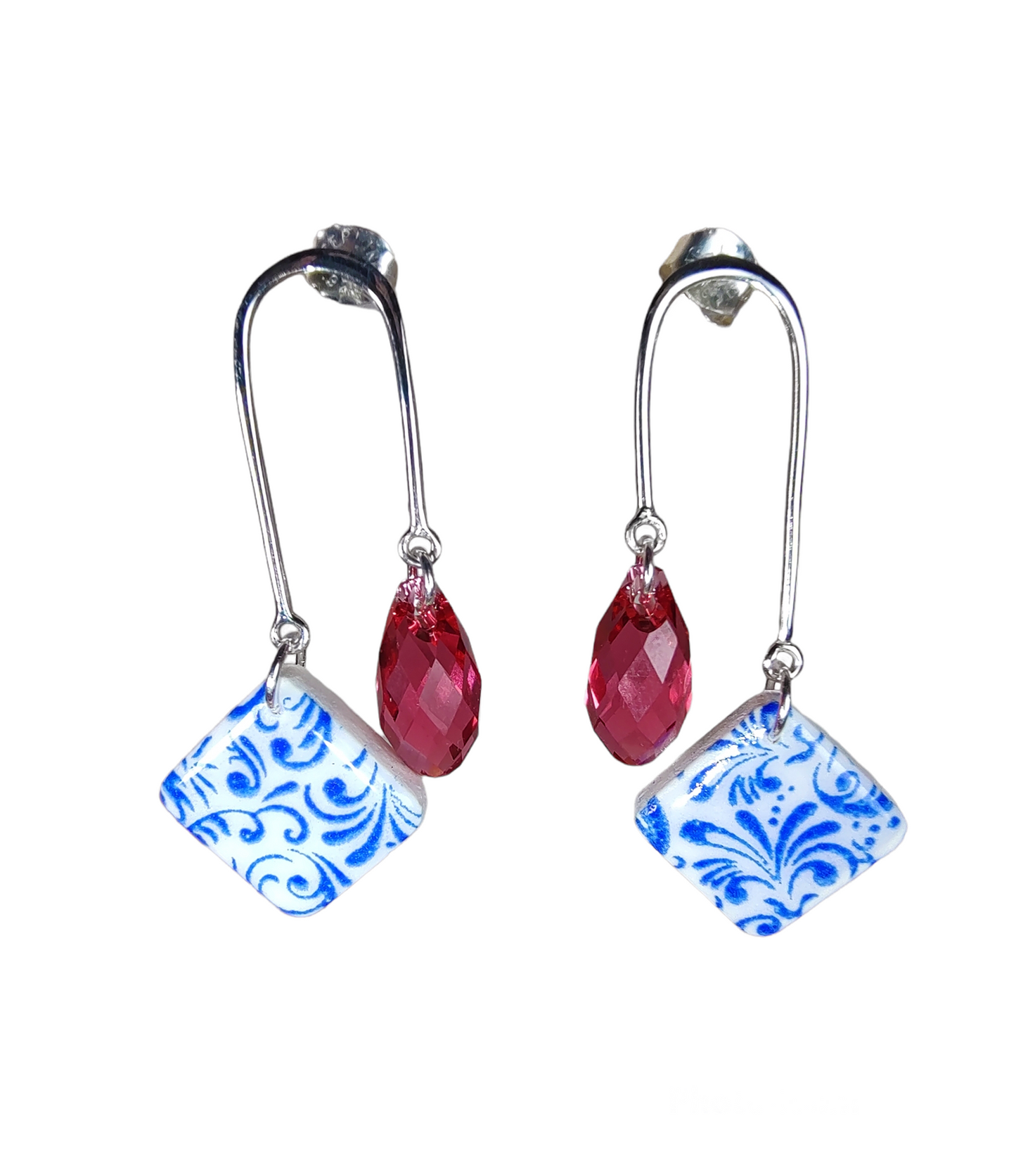 Siren Blue Earrings (crystal briolette)