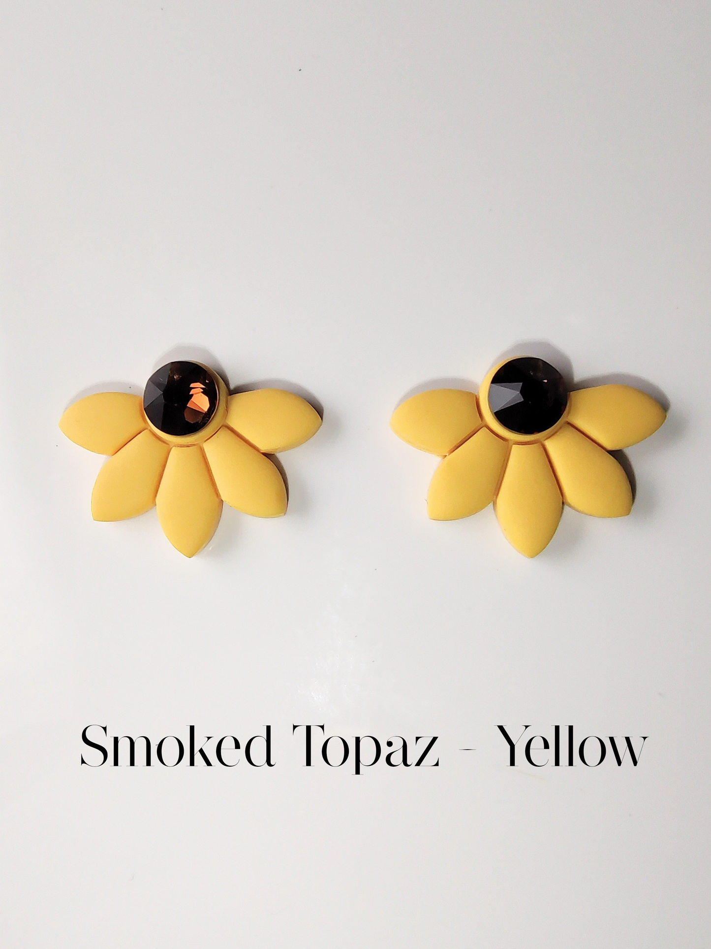 Half Flower Stud Earrings